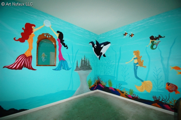 aquarium panoramic mermaids