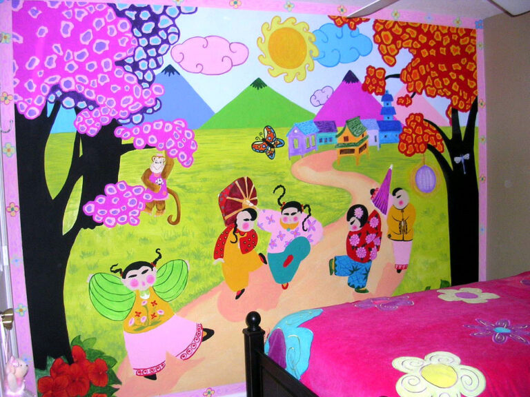 chinese childrens mural